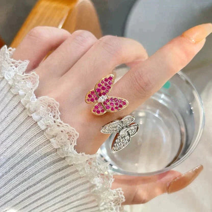 [Eterna Jewels]TWIN BUTTERFLY DIAMOND RING