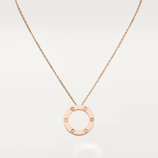 [Eterna Jewels]LOVE NECKLACE 16MM 3 DIAMONDS