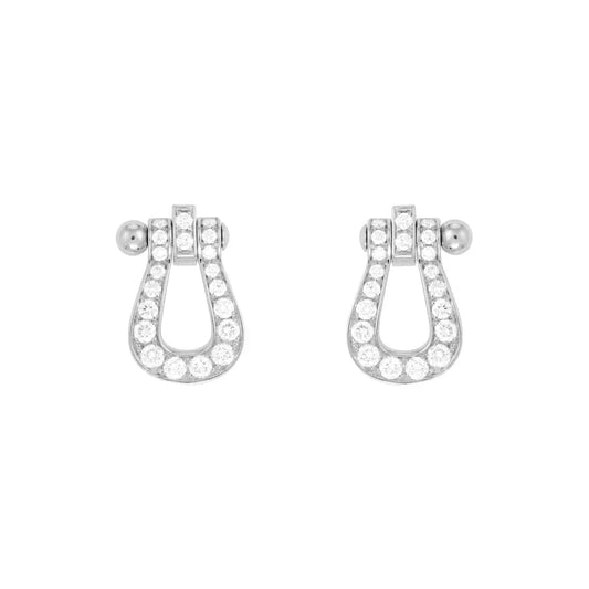 [Eterna Jewels]FORCE 10 FULL DIAMOND STUD EARRINGS MINI MODEL