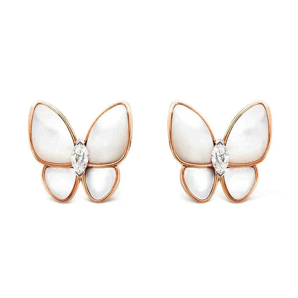 [Eterna Jewels]BUTTERFLY MOP DIAMOND EARRINGS