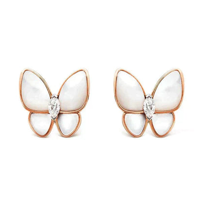 [Eterna Jewels]BUTTERFLY MOP DIAMOND EARRINGS