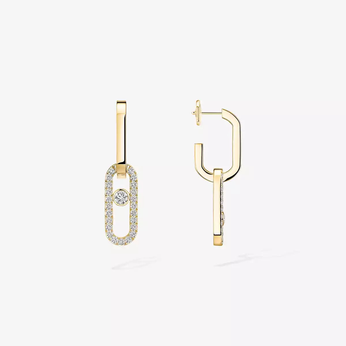 [Eterna Jewels]Move Link Diamond Earrings