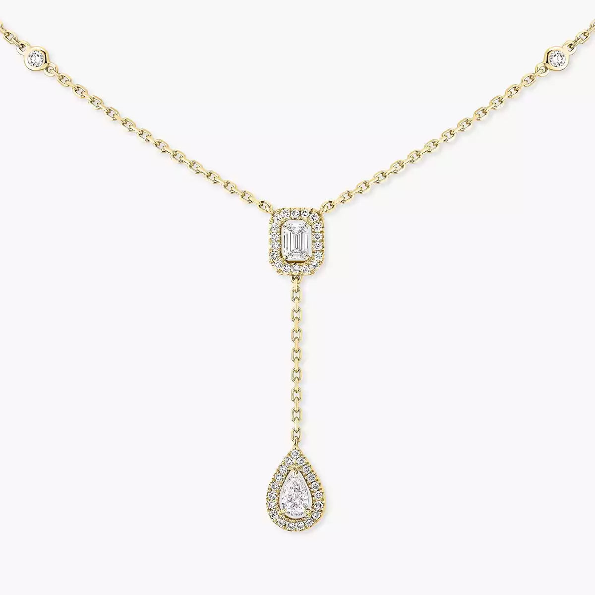 [Eterna Jewels]Gold Diamond Tie Necklace