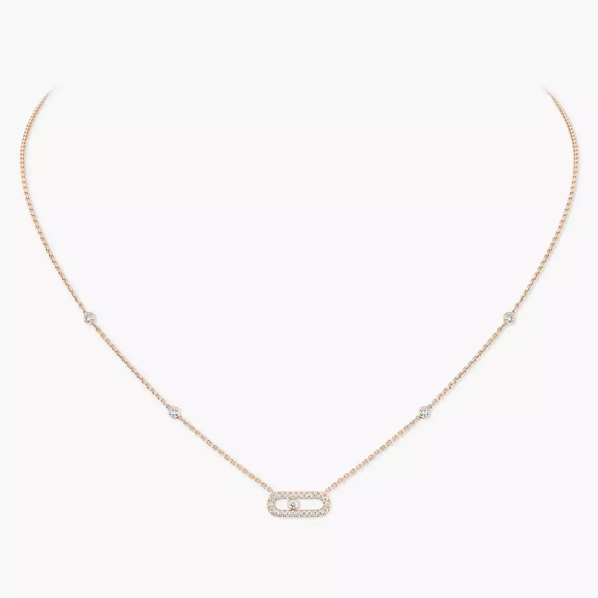 [Eterna Jewels]Diamond Necklace Move Uno