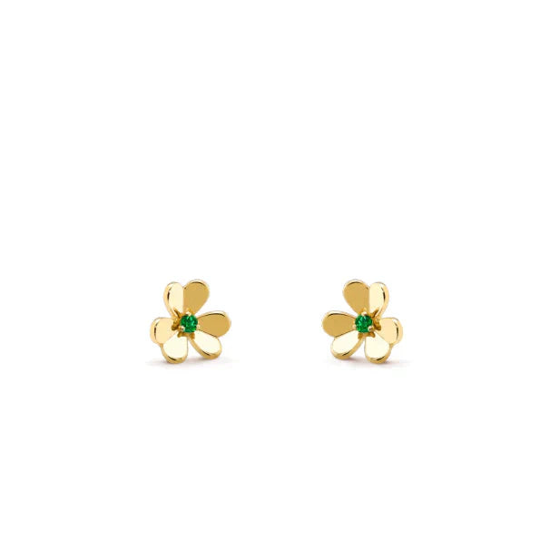 [Eterna Jewels]FRIVOLE  FLOWER MALACHITE EARRINGS