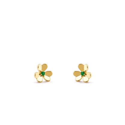 [Eterna Jewels]FRIVOLE  FLOWER MALACHITE EARRINGS